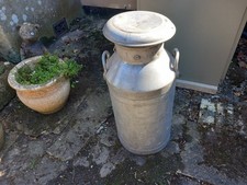 Vintage Aluminium Milk Churn 10 Gallon. several available