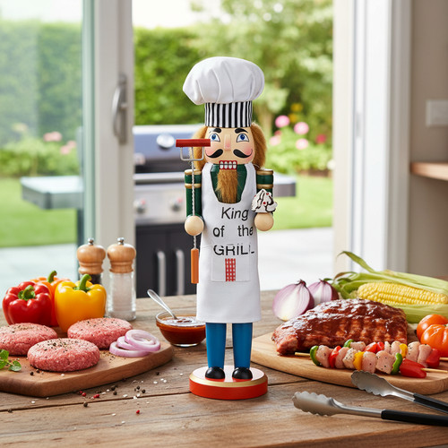 Large 38cm christmas wooden - large,