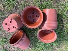 25 DANMARK DWARF  Plant Pots Terracotta Round Plastic Grow Flower Pot