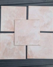 5 Pink Tiles Cristal H&R Johnson Wall 1970  t bathroom 11cmx11cm Retro Look