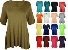 Women Ladies Plain Stretchy