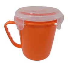 Orange Microwave Soup Mug Cup