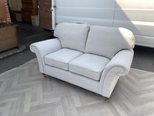 Laura Ashley Beaumaris Small 2 Seater Sofa, Light grey beige, Oak Leg - 70814