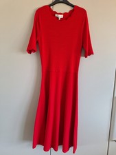 Hobbs Red Fit And Flare Dress