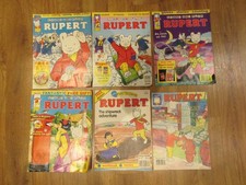 6 x Vintage Rupert the Bear