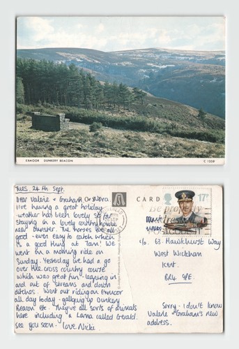 Postcard exmoor dunkery - postcard,