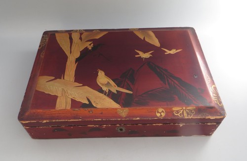Vintage japanese red lacquer - vintage,