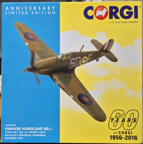 Corgi aviation hurricane i - hurricane, mk.i