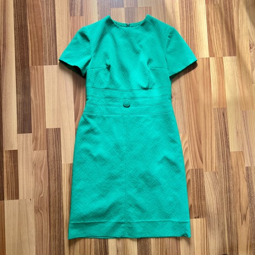 1960s green mod mini dress - green,
