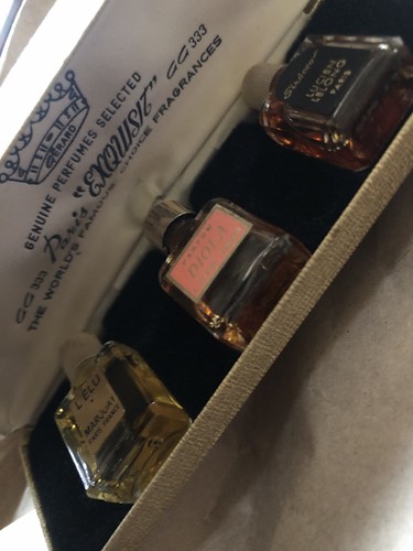 Vintage french perfume trio - french,