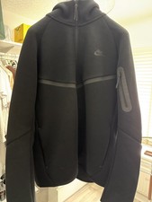 Genuine Nike Tech Large Mens Fleece Windrunner Full Zip Jacket Hoodie Brand New 