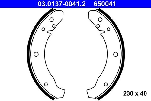 Brake shoe ate 0137 0041 - shoe,