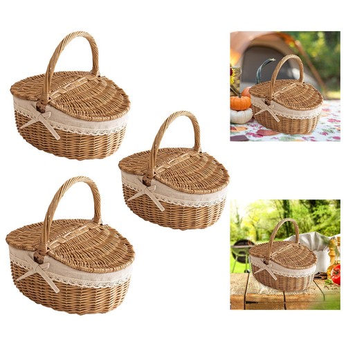 Picnic basket with handle - basket,
