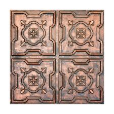 Drop in ceiling tiles Embossed wall panels PL87 Rustic copper 10pcs