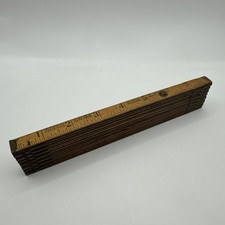 Vintage Interlox Wooden Folding Measuring Stick / Folding Ruler 47”