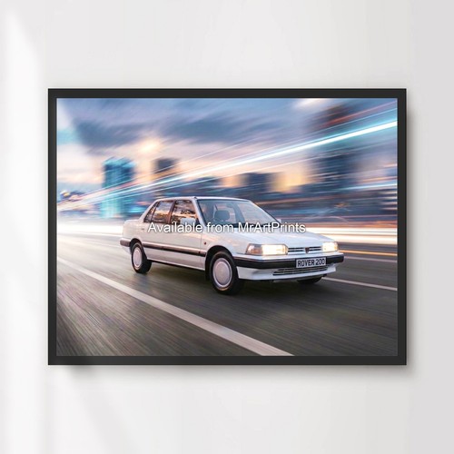 Rover 200 car poster - poster, 1980s