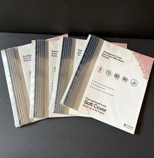 4-Packs Unibind Transparent Steelcrystal Soft Cover 5mm Dark Blue Strip NEW