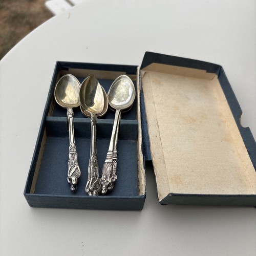 Set eight silver plated - set,