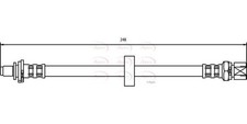 APEC Rear Left Brake Hose for