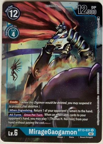 Miragegaogamon bt13 031 - bt13-031,