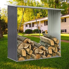 Large Steel Log Shed Outdoor