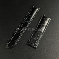20mm black genuine leather - 20mm,