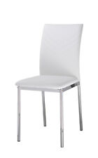 White Leather Dining Kitchen