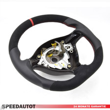 Tuning flat leather steering - leather,