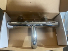 SWIRL DECK-MOUNTED THERMOSTATIC BATH SHOWER MIXER CHROME PLATED