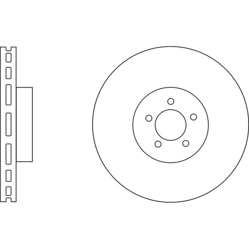 Brake discs vented - 2x,