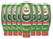 Pack of 8 Fairy Max Power Original Washing Up Liquid 540ml X 8 X 1 kitchen essen