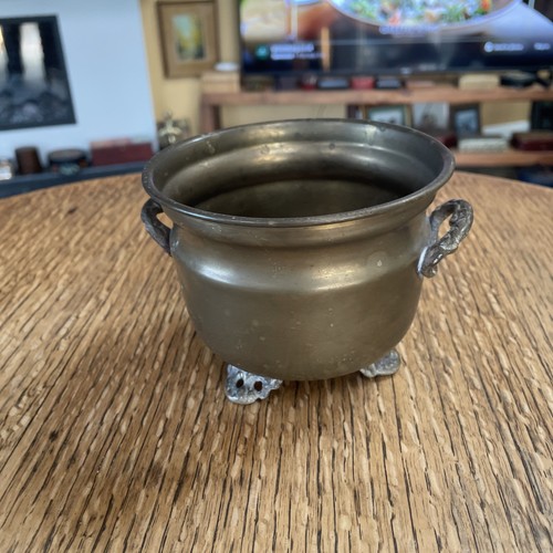 Antique brass jardinière - antique,