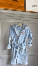 TU Disney FROZEN Girls Fluffy Dressing Gown 5-6 years Robe Sparkle Blue Fleece