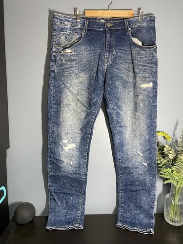 Police w36 distressed blue - police,