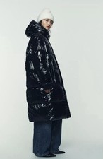 Zara Long Shiny Anorak Puffer