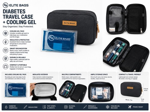 Elite bags insulin travel - bags, case