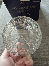 Rockingham crystal vase - rockingham,