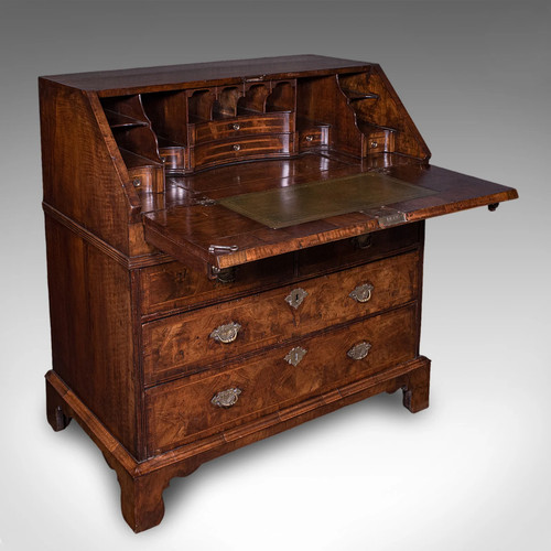 Antique fall front bureau - antique,
