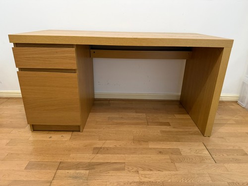 Ikea malm office - ikea, oak
