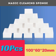 10 x Magic Cleaning Sponge Eraser Stain Remover Melamine Foam UK FREE POSTAGE!