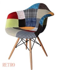 Dining Chairs Armchair patchwork  Office  retro"..