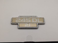 VINTAGE VOLVO 245 DL 2.1 METAL CAR BADGE GOOD USED CONDITION FOR AGE