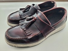 DR MARTENS OX BLOOD TASSLED LOAFERS MANS SHOES,SIZE 8 UK,MOD,SKINHEAD SUEDEHEAD