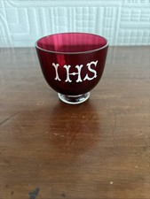 Lovely Antique Cranberry Glass Communion Cup