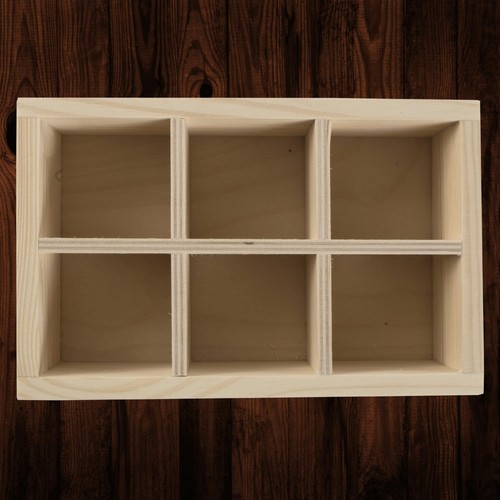 Small wooden display shelf - wooden,