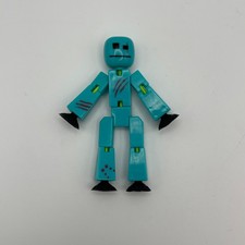 Zing Stikbot Figure From Werewolf Pack Teal Stop Motion Animation Toy #+