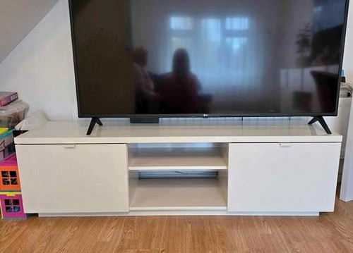 White ikea stand - white, tv
