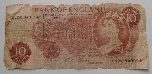 Shilling note fforde 1966 - 10,