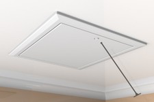 Timloc 1169 Insulated Plastic White Hinged Loft Access Door / Hatch Made in UK