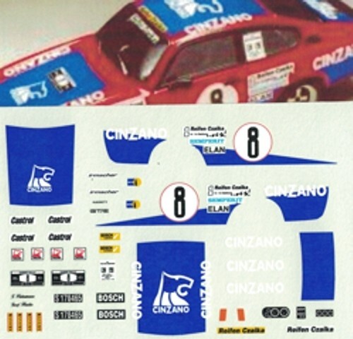 Decal opel kadett gt - decal, 1/43